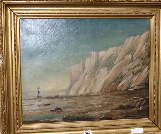 W. Everest Beachy head and lighthouse 16 x 20in.